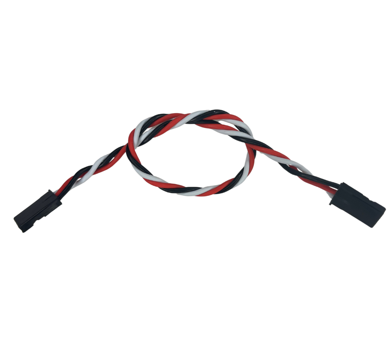 Twisted Futaba 22awg Extension Lead , Male to Male (200mm)