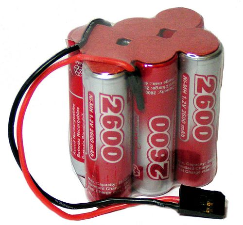 7 2v 2600mah Aa Nimh Flat 6x1 Rc Battery Pack Vapex