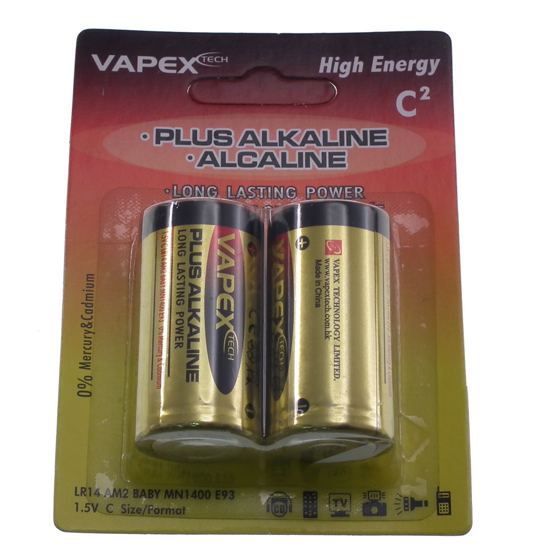 Battery am2 c Size lr14 1.5v (Rechargeable).-